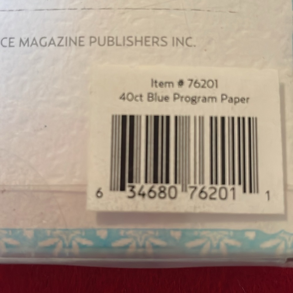 Brides Magazine Wedding Collection-Printable Program Kit- 40 ct. - Picture 4 of 5